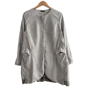 Oska Linen Lagenlook Relaxed Long Jacket